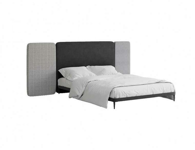 Кровать Licata 140х200 композиция 5 серого цвета