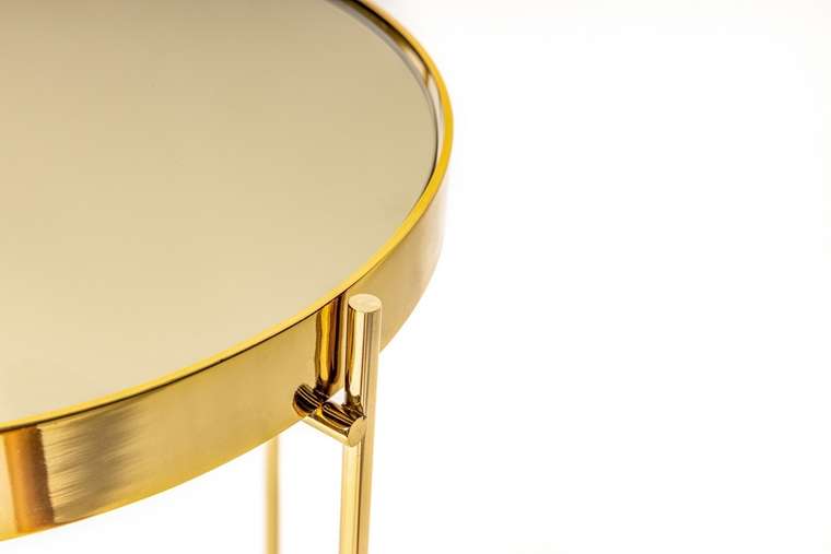 Приставной столик Gatsby M золотого цвета