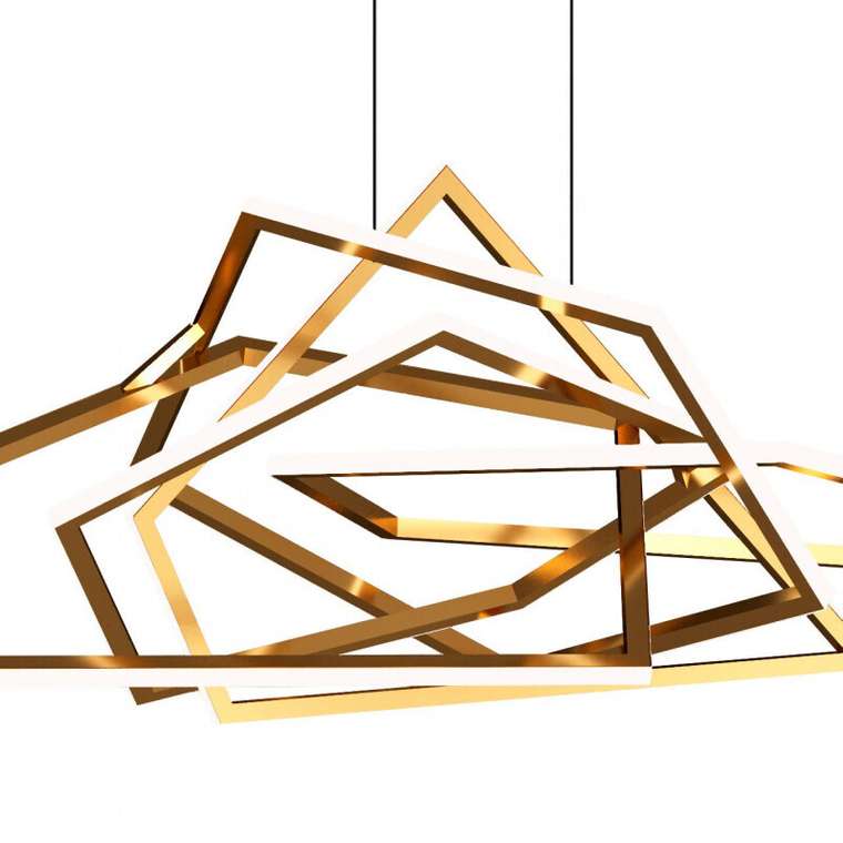 Подвесная люстра Ring 10028 (металл, цвет золото)