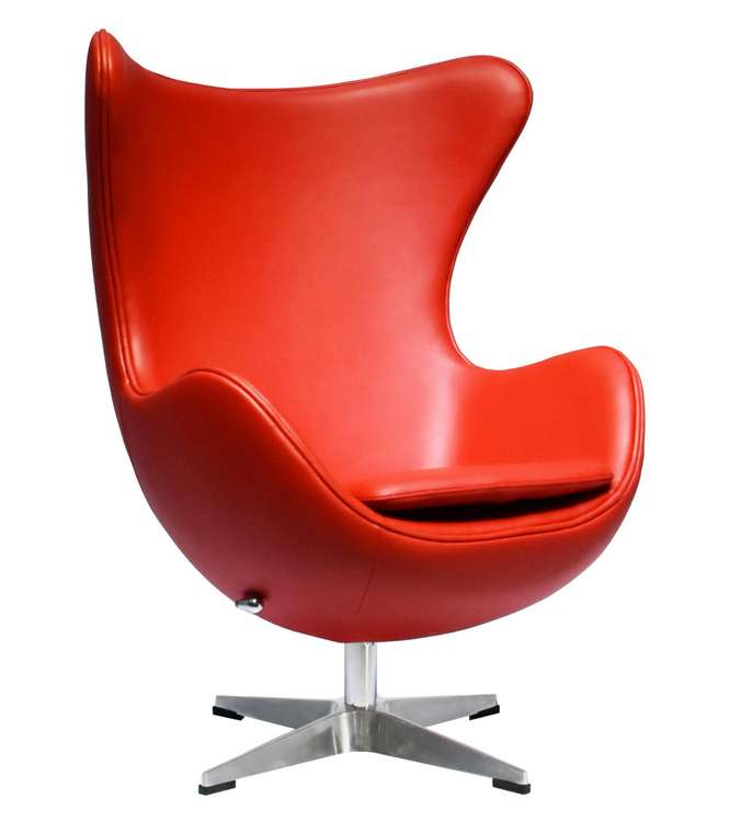 Кресло Egg Chair красного цвета