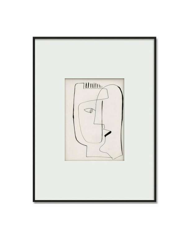 Интерьерный постер Drawing–I 45х60 белого цвета