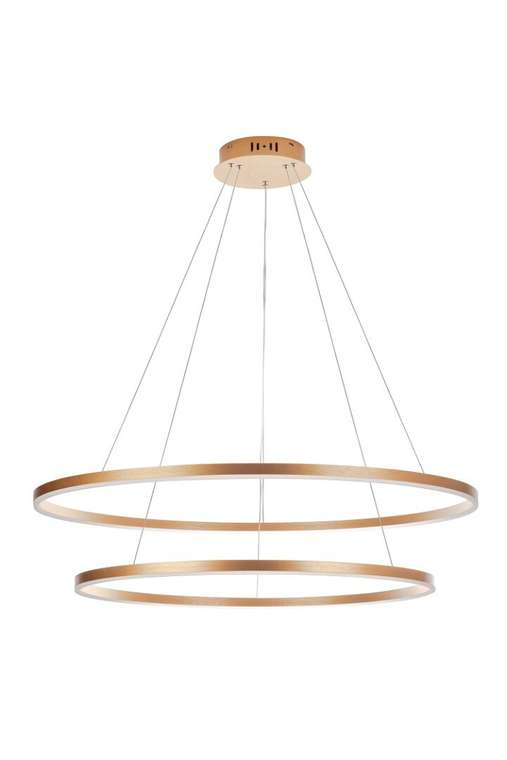 Подвесной светильник Orblaze 2 rings 800 золотого цвета