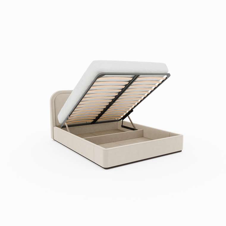 Кровать Sard plain 180х200 бежевого цвета с подъемным механизмом