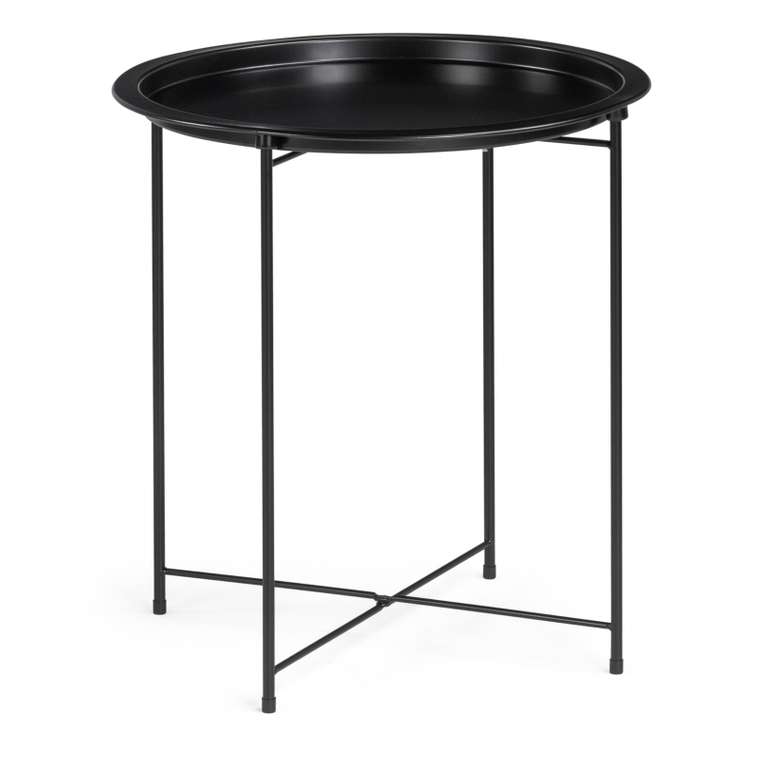 Столик металлический Tray черного цвета