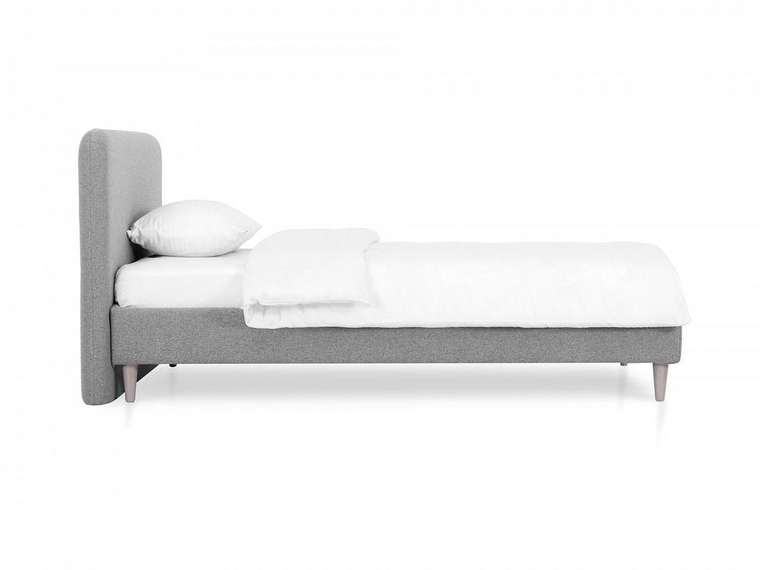 Кровать Prince Philip L 120х200 серого цвета 