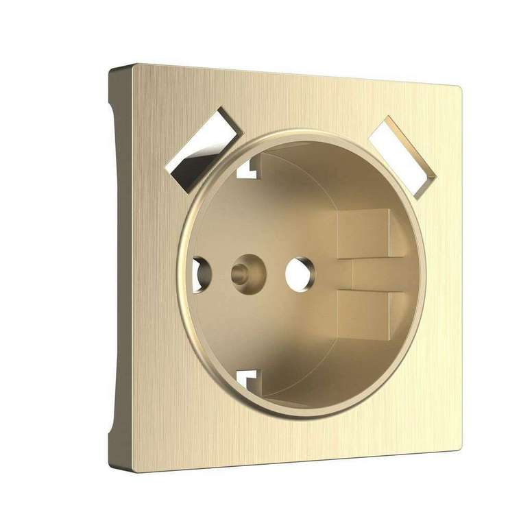 Накладка  для розетки USB шампань рифленый W1179510