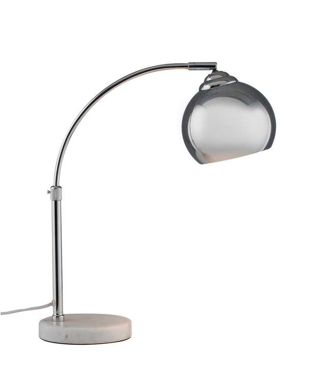 Лампа настольная Arco V11339-1Т серебристого цвета