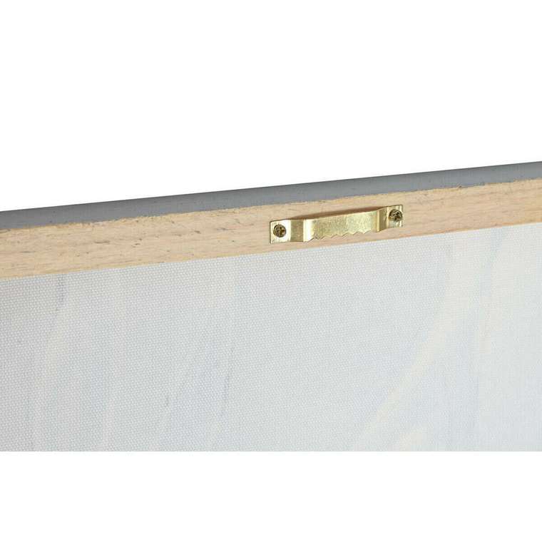 Картина Синий Позолоченный Полотно Деревянный MDF Цветок Shabby Chic 60 x 3 x 90 cm (2 штук)