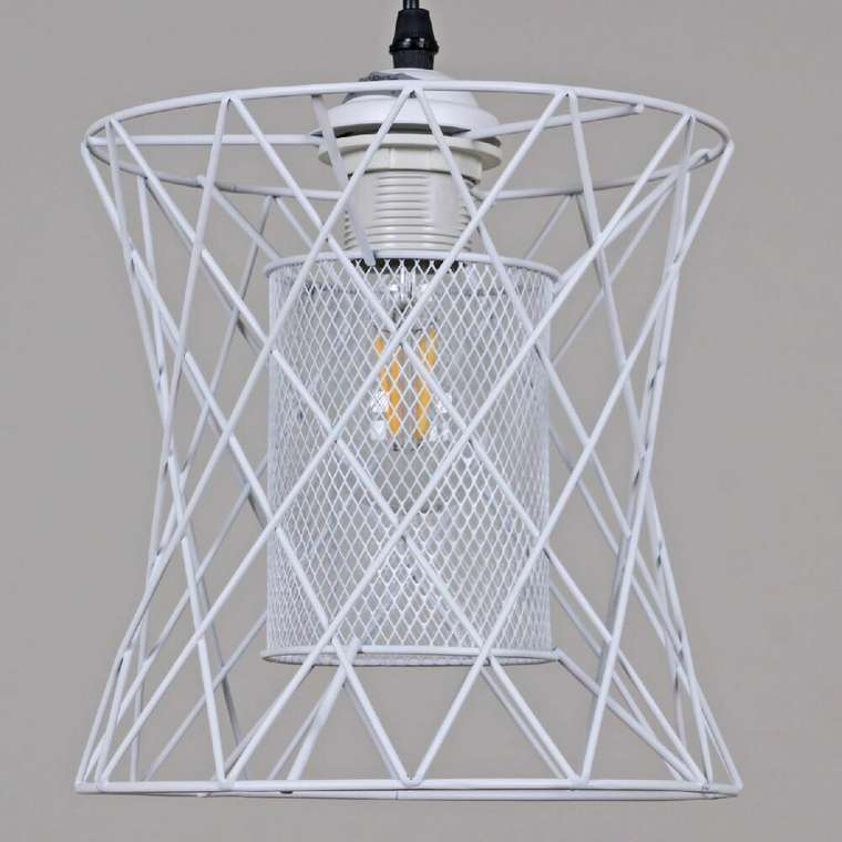 Подвесной светильник 70071-3.4-01 WH+BK (металл, цвет белый)