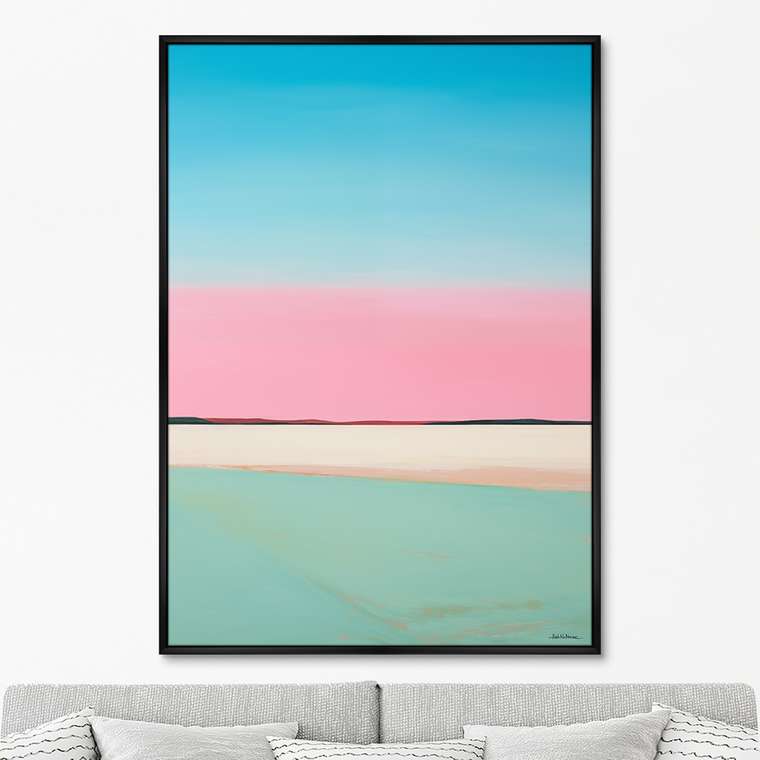 Репродукция картины Landscape collection, Lines of Blue, No 2, 2024г.