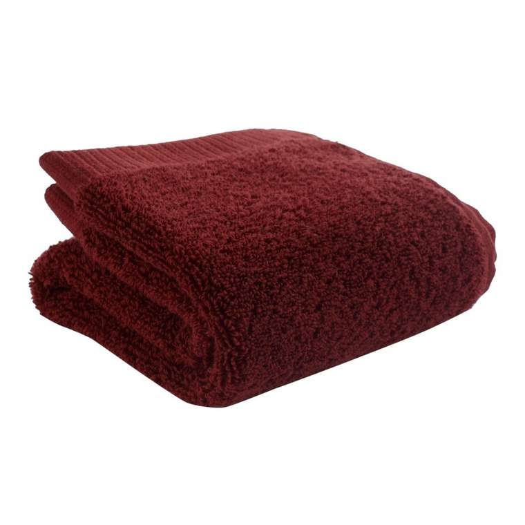 Полотенце для лица из хлопка бордового цвета