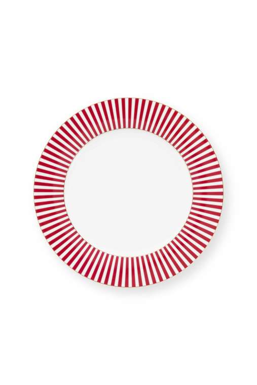 Набор из 2-х тарелок Royal Stripes Dark Pink, 26,5 см
