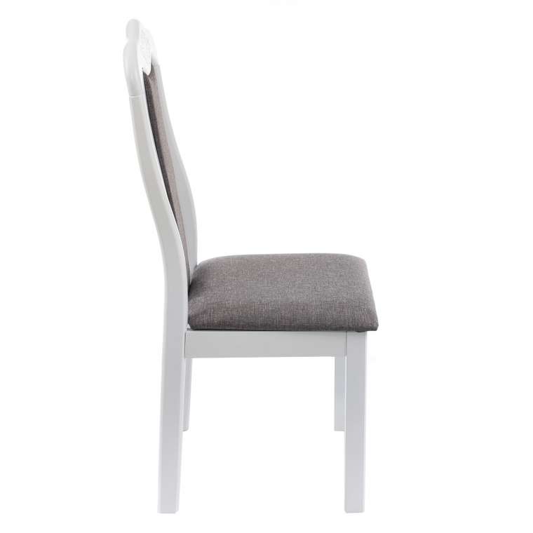Обеденный стул Aron Soft бело-серого цвета