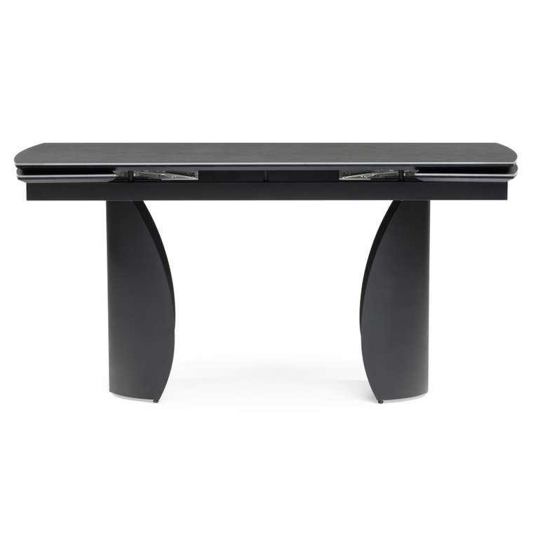 Раздвижной обеденный стол Готланд темно-серого цвета