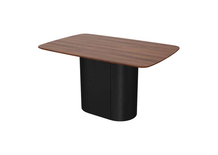 Стол обеденный Type 140 черно-коричневого цвета