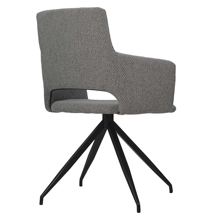 Обеденный стул-кресло Camila серого цвета