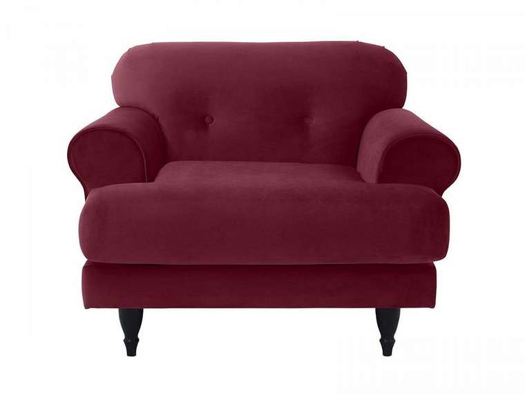 Кресло Italia бордового цвета