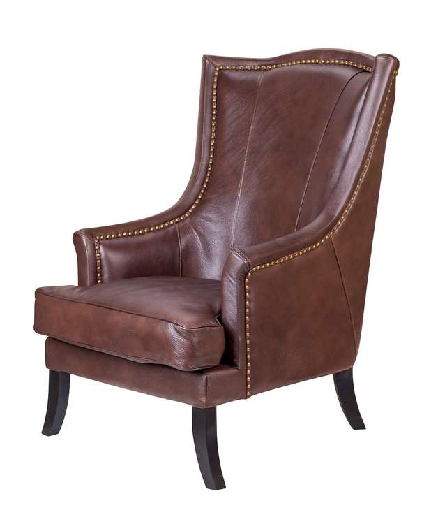 Дизайнерское кресло Chester leather коричневого цвета
