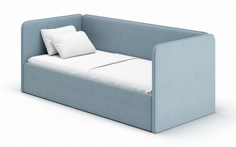 Кровать-диван Leonardo 70х160 голубого цвета с двумя ящиками