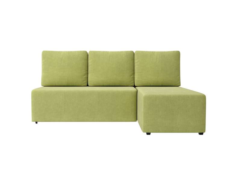 Угловой диван-кровать Каир зеленого цвета