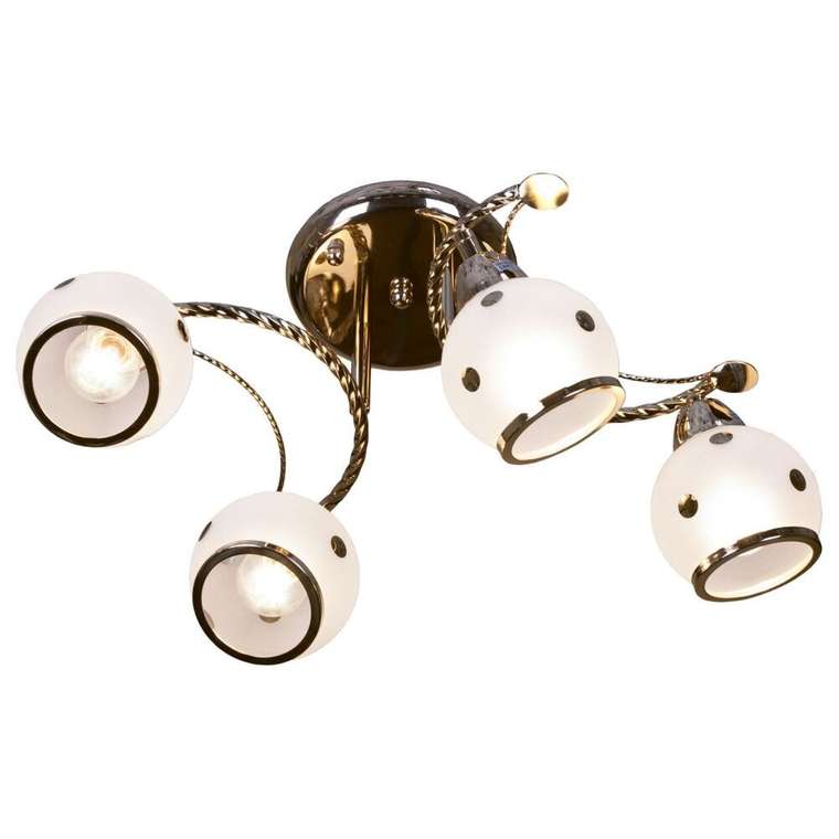 Потолочный светильник 138-307-04 (стекло, цвет белый)