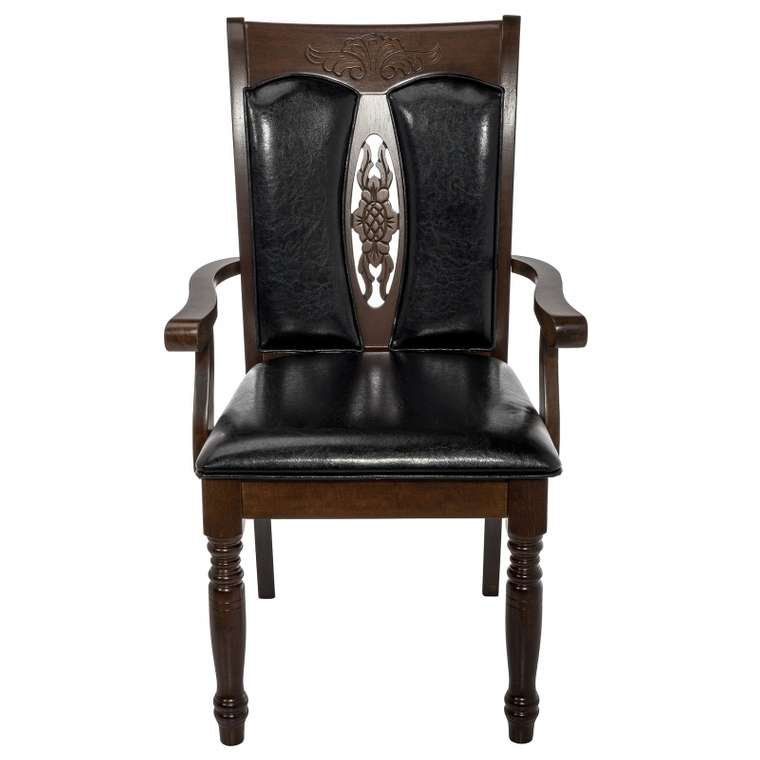 Кресло-стул Gala dirty oak / black из массива гевеи