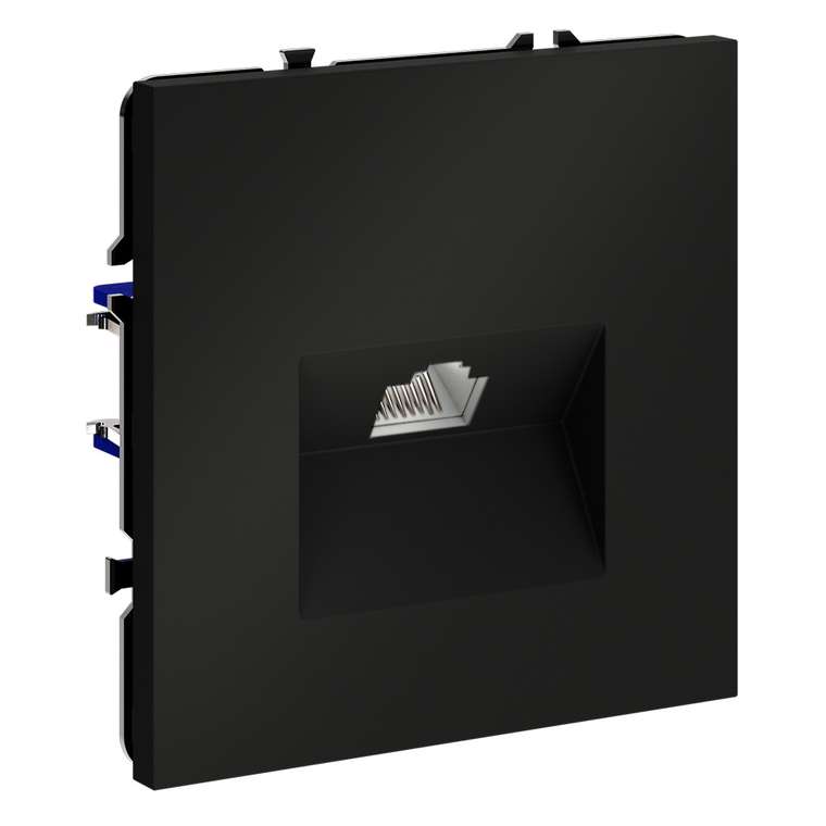 Розетка компьютерная встраиваемая VOLTUM S70 RJ45 кат.6, (черный матовый)