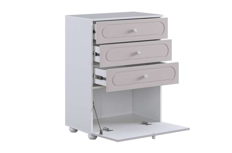 Комод Милана бело-бежевого цвета