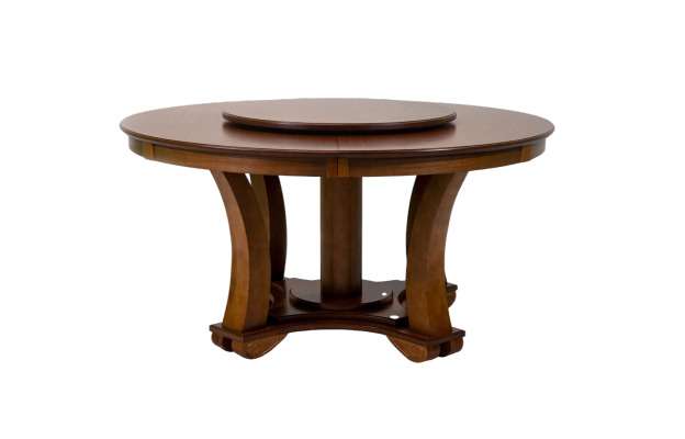 Обеденный стол Раунд коричневого цвета