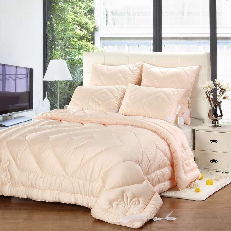 Одеяло Luxury Tencel 155х210 оранжевого цвета