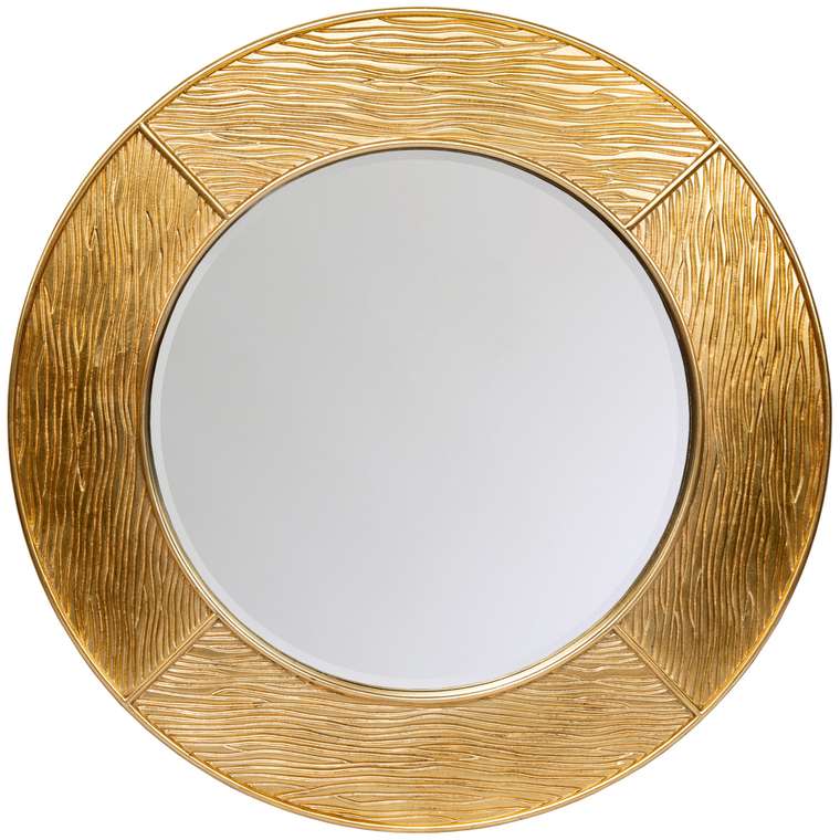 Настенное зеркало Эдвин в раме золотого цвета