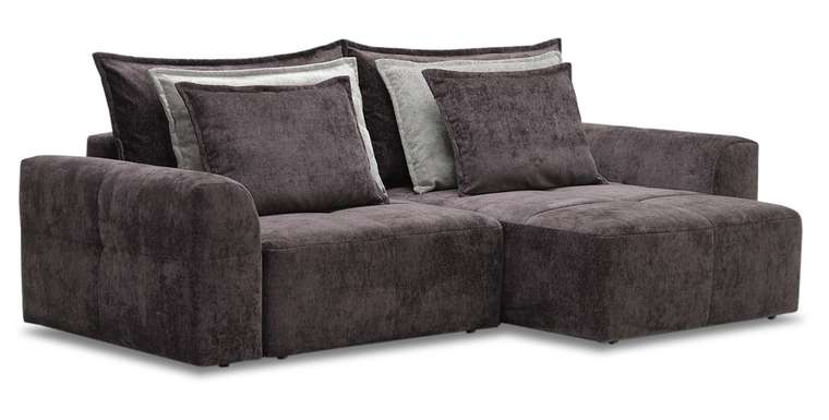 Угловой диван-кровать Ладья Ройс фиолетового цвета
