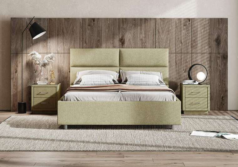 Кровать Omega 180х200 графитового цвета без основания и подъемного механизма 