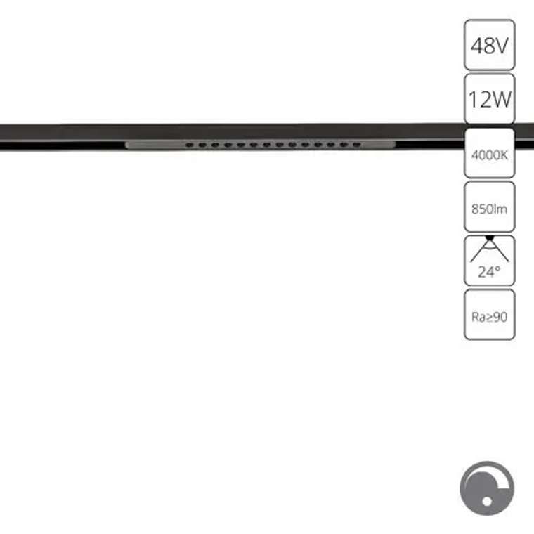 Магнитный трековый светильник Arte Lamp OPTIMA 0.1-10V A7476PL-1BK