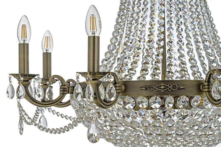 Хрустальная люстра Lodi Antique Lodi E 1.6.8.600 A (металл, цвет бронза)