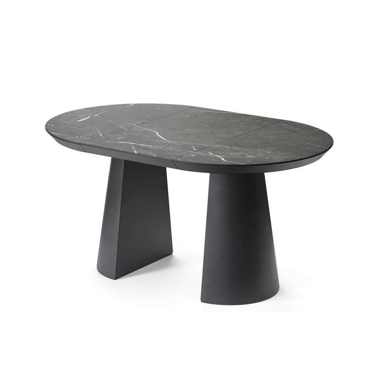 Обеденный стол раздвижной Каcтула L черного цвета