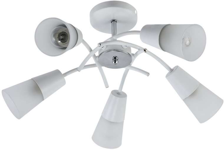 Потолочная люстра на штанге Escada Calla 1109/5P White Е14*40W White/Chrome