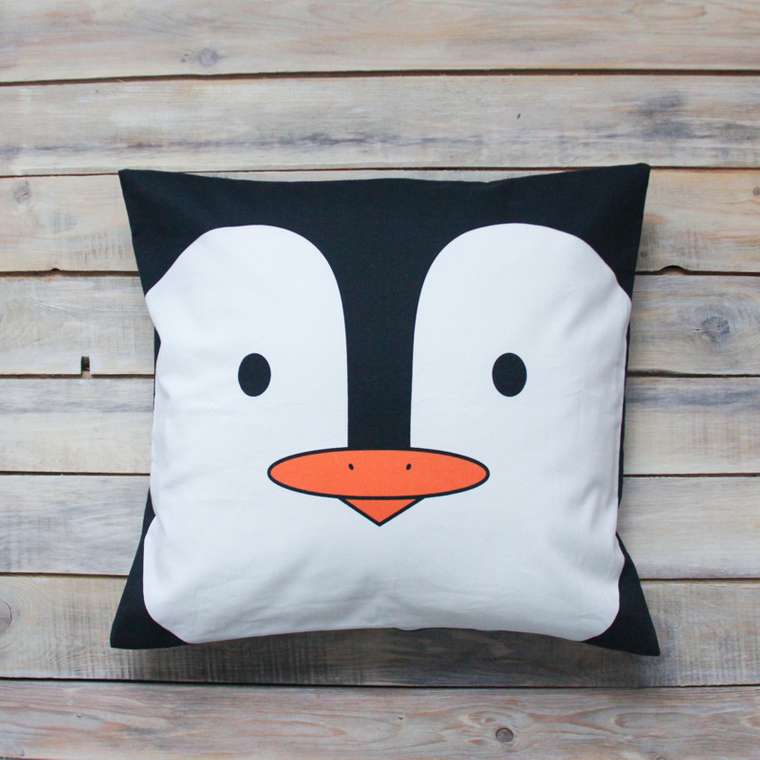 Подушка Funny Penguin из 100% хлопока