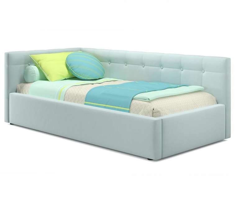 Кровать Bonna 90х200 с подъемным механизмом  мятного цвета