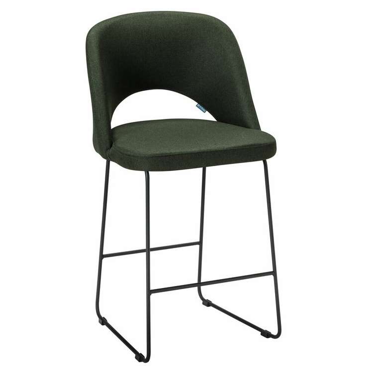 Полубарный стул Lars темно-зеленого цвета