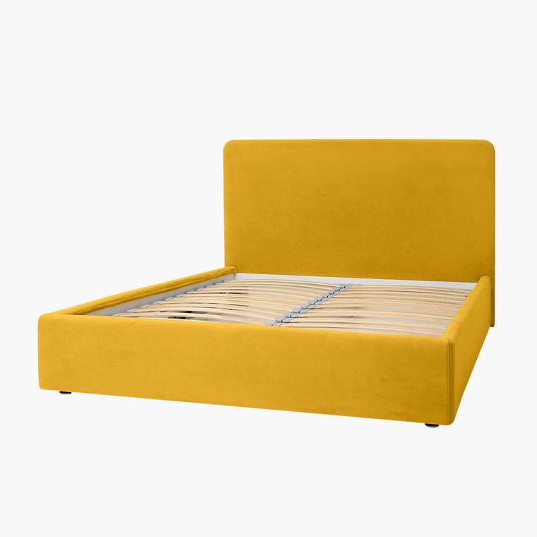 Кровать Cozy 140х200 желтого цвета с подъёмным механизмом