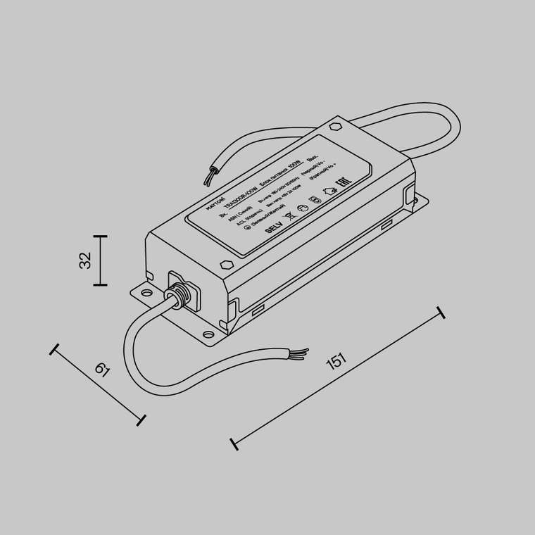 Блок питания Technical TRA130DR-100W Power Supply Parity Блоки питания 48В