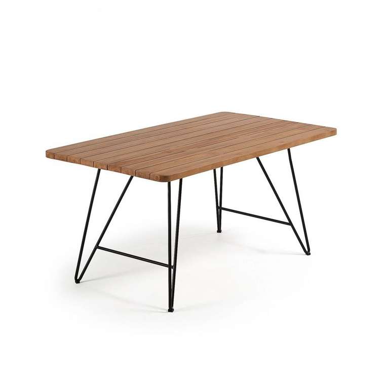 Обеденный стол Komme из массива тикового дерева