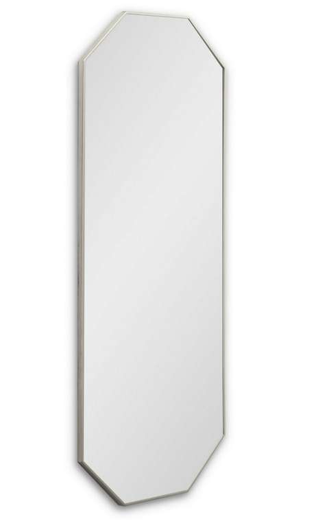 Настенное зеркало Stilig L в раме серебряного цвета