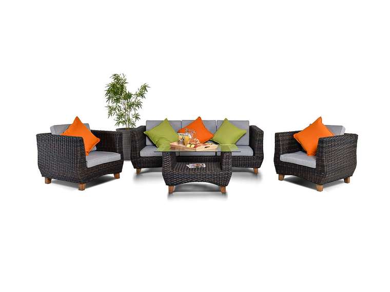 Лаунж зона из искусственного ротанга Нола