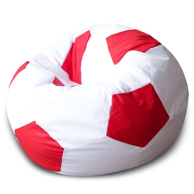 Кресло Мяч красно-белого цвета