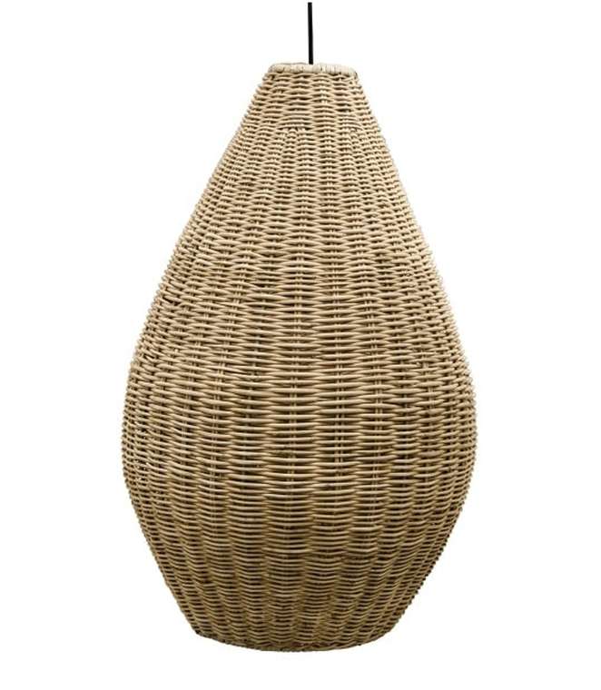 Подвесные светильники Anges с плафоном из плетенного ротанга