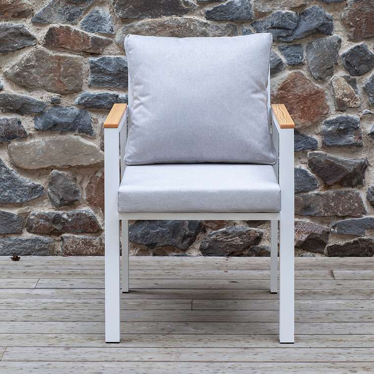 Стул Santorini бело-серого цвета