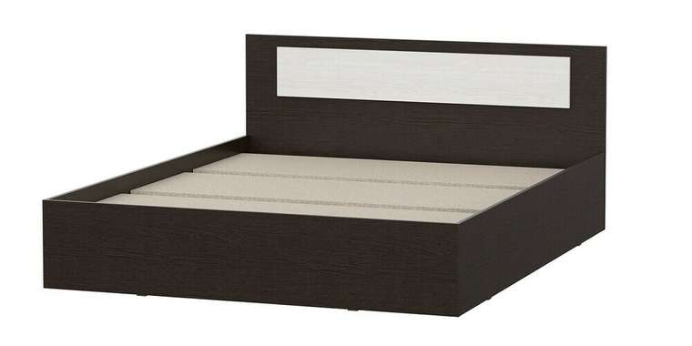 Кровать с настилом Виста 160х200 темно-коричневого цвета