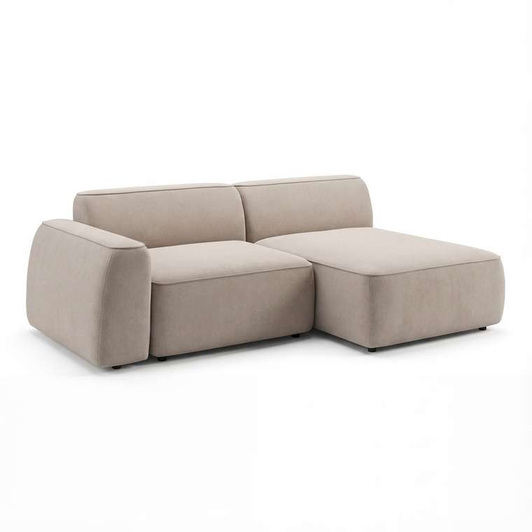 Угловой диван Duo модули GCV бежевого цвета правый